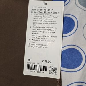 Lululemon Brown Mini-Flare Pants